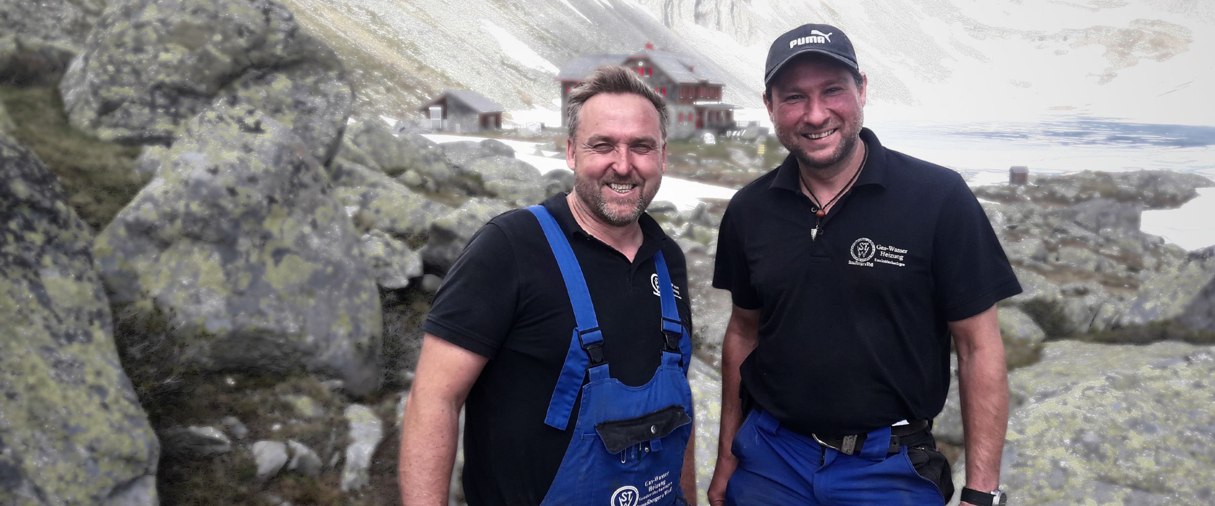 Günter Straußberger und Martin Wedl im Gebirge